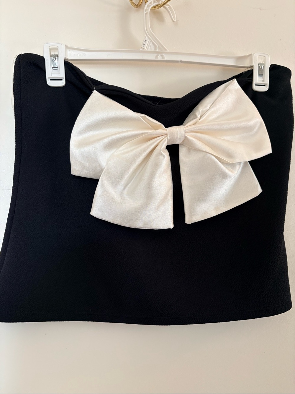 Tuxedo style cami strapless